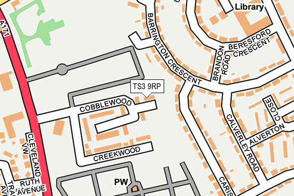 TS3 9RP map - OS OpenMap – Local (Ordnance Survey)