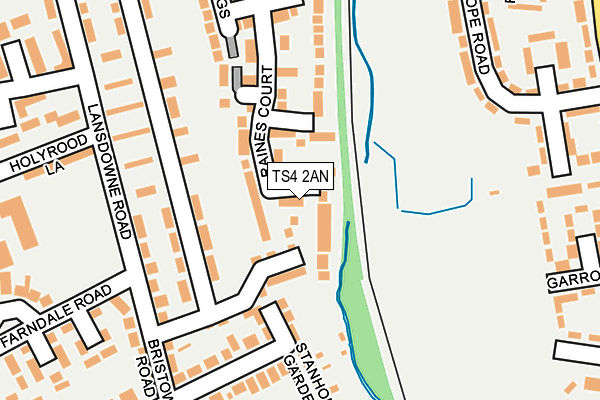 TS4 2AN map - OS OpenMap – Local (Ordnance Survey)