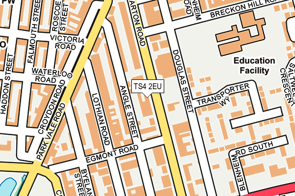 TS4 2EU map - OS OpenMap – Local (Ordnance Survey)