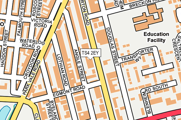 TS4 2EY map - OS OpenMap – Local (Ordnance Survey)