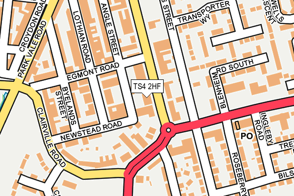 Map of NORTH EAST PROPERTY CLAIMS LIMITED at local scale