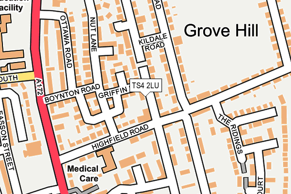 TS4 2LU map - OS OpenMap – Local (Ordnance Survey)