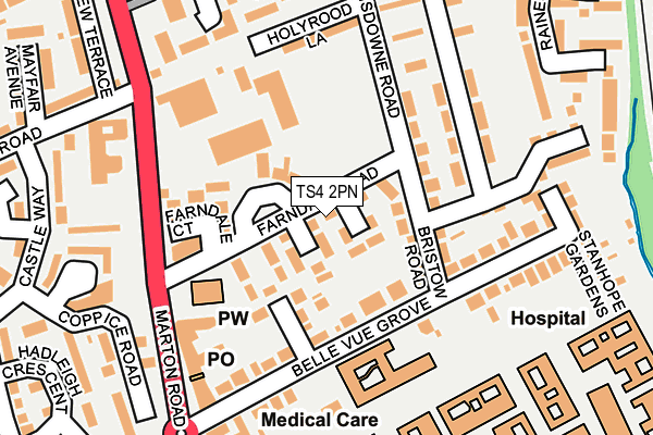 TS4 2PN map - OS OpenMap – Local (Ordnance Survey)