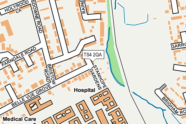 TS4 2QA map - OS OpenMap – Local (Ordnance Survey)