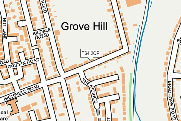 TS4 2QP map - OS OpenMap – Local (Ordnance Survey)