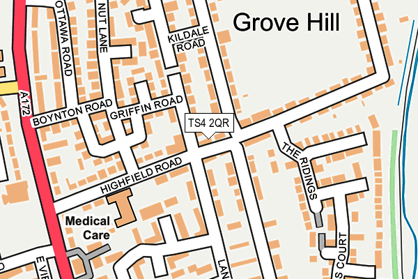 TS4 2QR map - OS OpenMap – Local (Ordnance Survey)