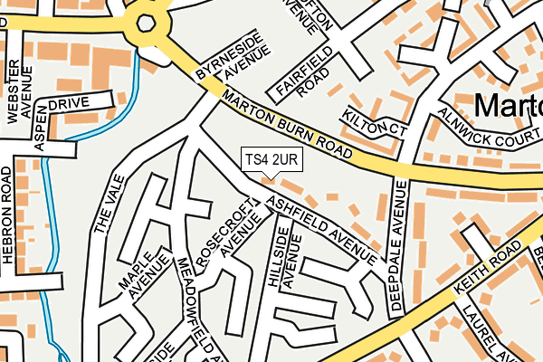 TS4 2UR map - OS OpenMap – Local (Ordnance Survey)