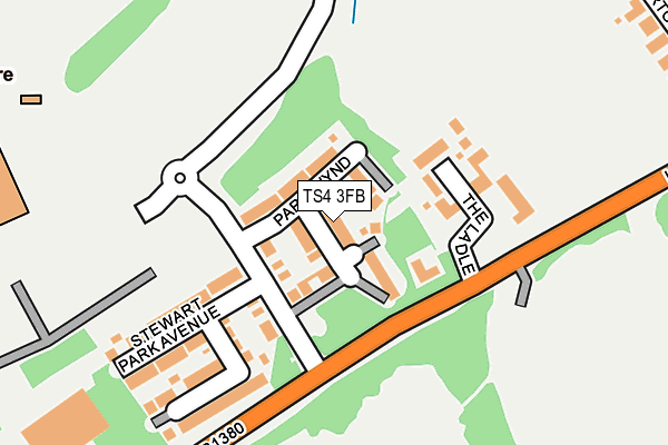 TS4 3FB map - OS OpenMap – Local (Ordnance Survey)