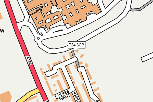 TS4 3GP map - OS OpenMap – Local (Ordnance Survey)