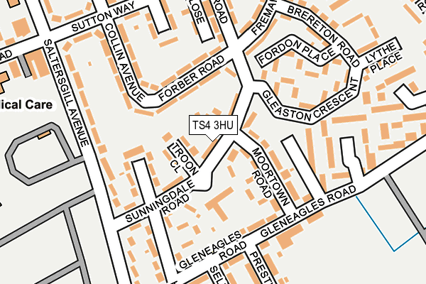 TS4 3HU map - OS OpenMap – Local (Ordnance Survey)