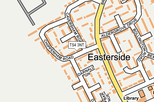 TS4 3NT map - OS OpenMap – Local (Ordnance Survey)