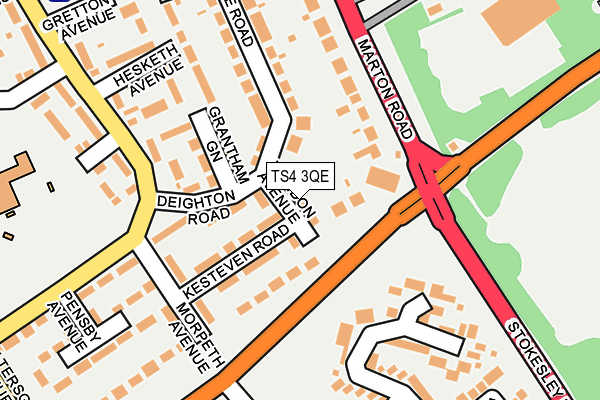 TS4 3QE map - OS OpenMap – Local (Ordnance Survey)