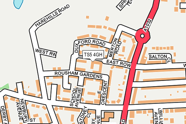 TS5 4GH map - OS OpenMap – Local (Ordnance Survey)