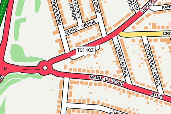 TS5 4QZ map - OS OpenMap – Local (Ordnance Survey)
