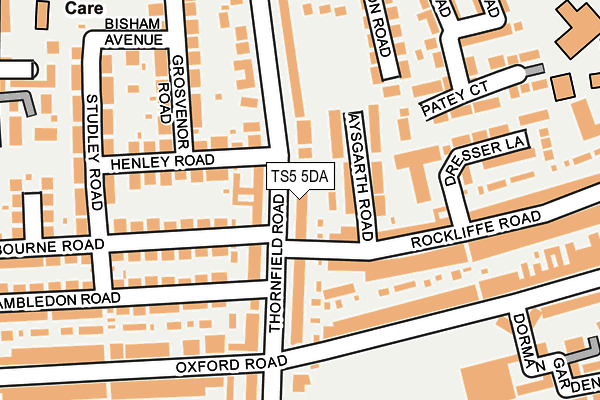 TS5 5DA map - OS OpenMap – Local (Ordnance Survey)
