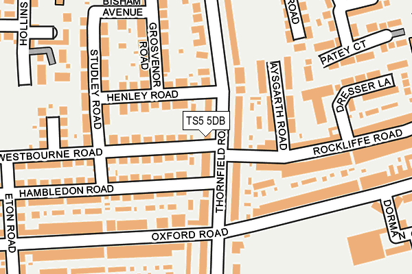 TS5 5DB map - OS OpenMap – Local (Ordnance Survey)