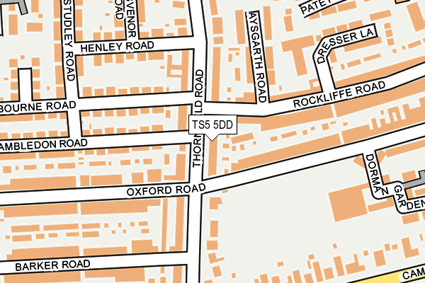 TS5 5DD map - OS OpenMap – Local (Ordnance Survey)