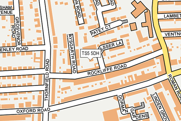 TS5 5DH map - OS OpenMap – Local (Ordnance Survey)