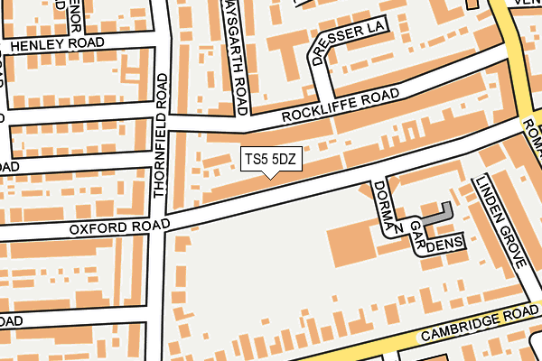TS5 5DZ map - OS OpenMap – Local (Ordnance Survey)