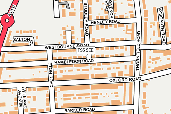 TS5 5EE map - OS OpenMap – Local (Ordnance Survey)