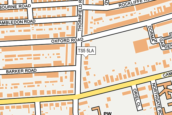 TS5 5LA map - OS OpenMap – Local (Ordnance Survey)