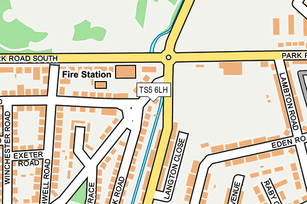 TS5 6LH map - OS OpenMap – Local (Ordnance Survey)
