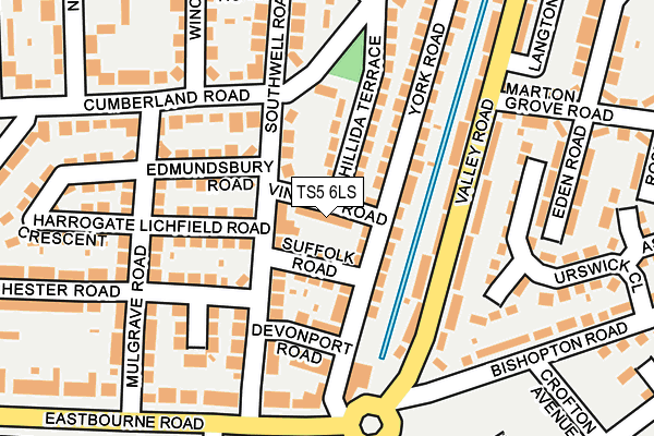 TS5 6LS map - OS OpenMap – Local (Ordnance Survey)