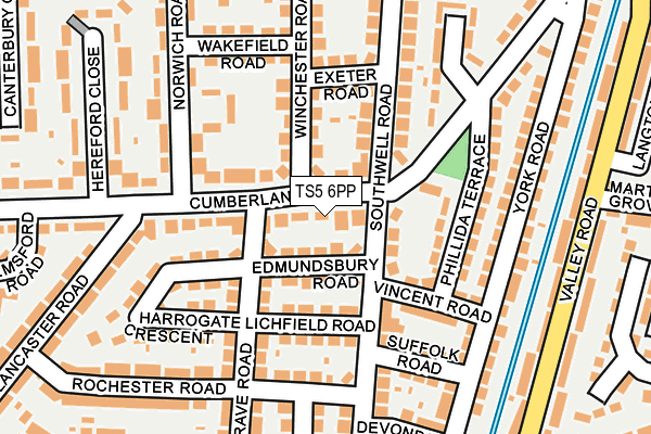 TS5 6PP map - OS OpenMap – Local (Ordnance Survey)