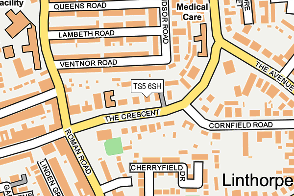 TS5 6SH map - OS OpenMap – Local (Ordnance Survey)