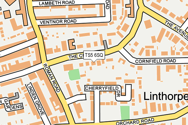 TS5 6SQ map - OS OpenMap – Local (Ordnance Survey)