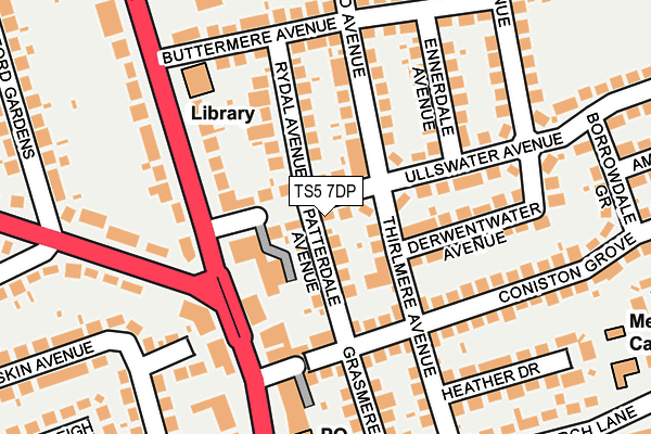 TS5 7DP map - OS OpenMap – Local (Ordnance Survey)