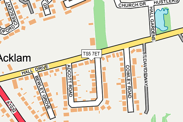 TS5 7ET map - OS OpenMap – Local (Ordnance Survey)