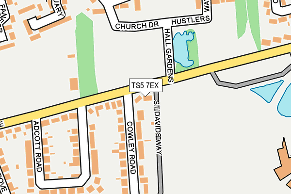 TS5 7EX map - OS OpenMap – Local (Ordnance Survey)