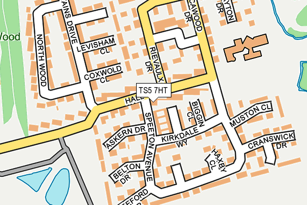 TS5 7HT map - OS OpenMap – Local (Ordnance Survey)