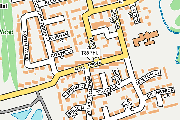 TS5 7HU map - OS OpenMap – Local (Ordnance Survey)