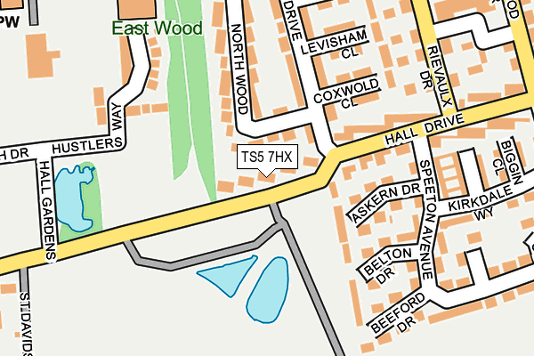 TS5 7HX map - OS OpenMap – Local (Ordnance Survey)