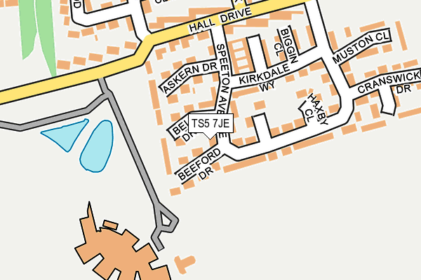 TS5 7JE map - OS OpenMap – Local (Ordnance Survey)