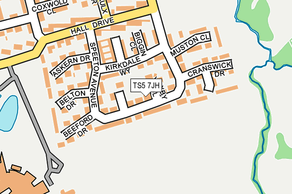 TS5 7JH map - OS OpenMap – Local (Ordnance Survey)