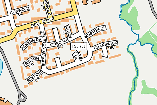 TS5 7JJ map - OS OpenMap – Local (Ordnance Survey)