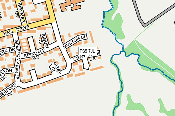 TS5 7JL map - OS OpenMap – Local (Ordnance Survey)