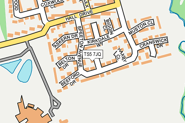 TS5 7JQ map - OS OpenMap – Local (Ordnance Survey)
