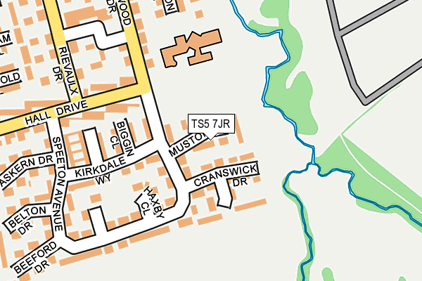 TS5 7JR map - OS OpenMap – Local (Ordnance Survey)