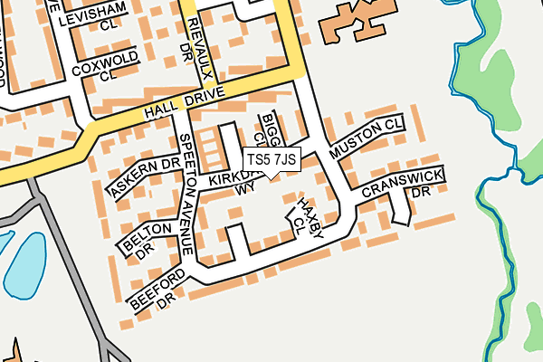 TS5 7JS map - OS OpenMap – Local (Ordnance Survey)