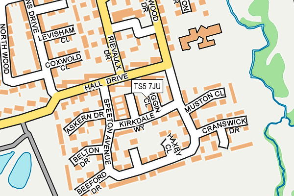 TS5 7JU map - OS OpenMap – Local (Ordnance Survey)