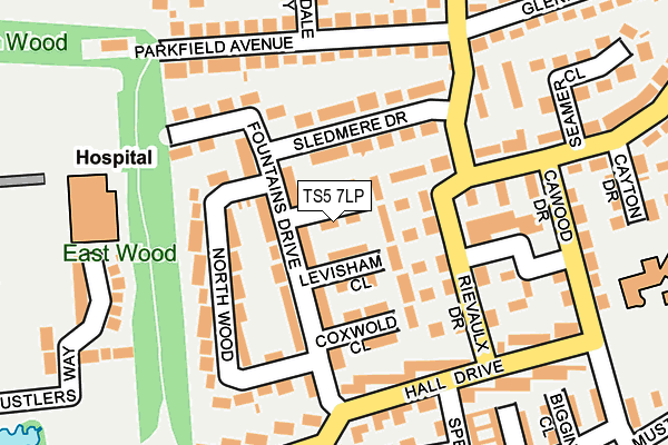 TS5 7LP map - OS OpenMap – Local (Ordnance Survey)