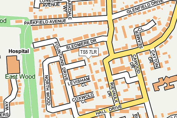 TS5 7LR map - OS OpenMap – Local (Ordnance Survey)