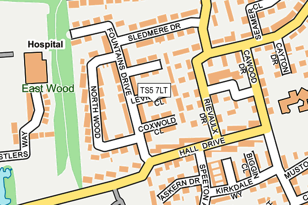 TS5 7LT map - OS OpenMap – Local (Ordnance Survey)