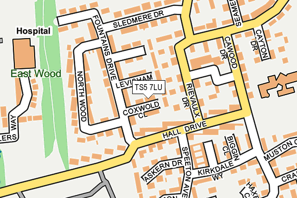 TS5 7LU map - OS OpenMap – Local (Ordnance Survey)