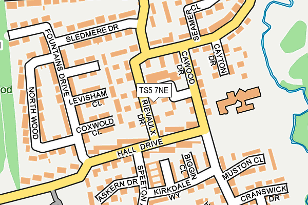 TS5 7NE map - OS OpenMap – Local (Ordnance Survey)