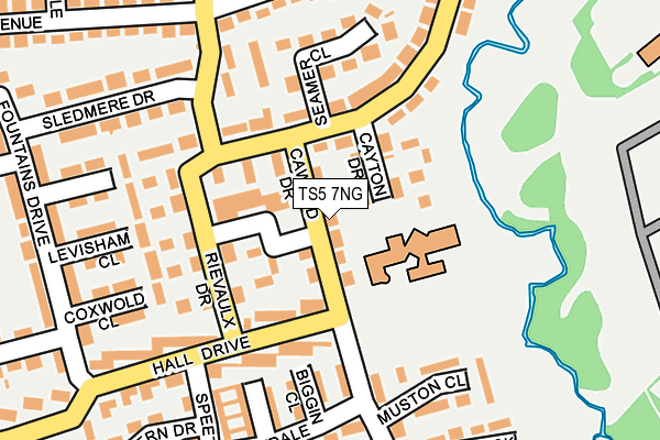 TS5 7NG map - OS OpenMap – Local (Ordnance Survey)